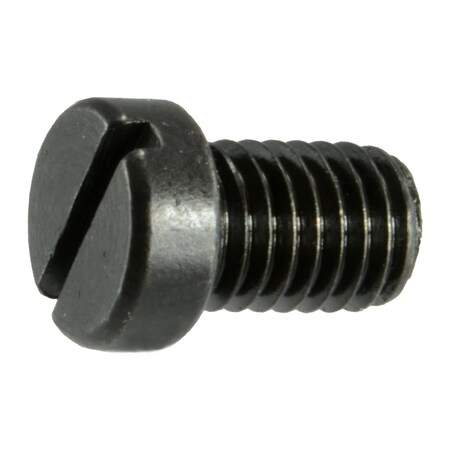Midwest Fastener #8-40 x 1/4 in Slotted Fillister Machine Screw, Black Oxide Steel, 10 PK 32921
